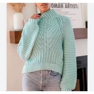 Free People Sweetheart Sweater Blue